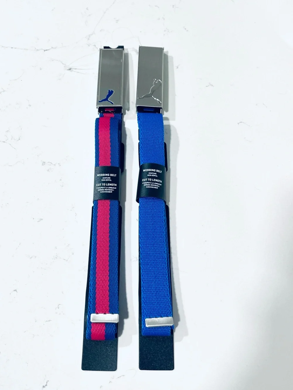 NEW! 2 Puma Adjustable Belts NWT